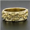 Image 2 : Schluep Handmade Solid 18k Yellow Gold 9.1mm Textured Eternity Wide Band Ring