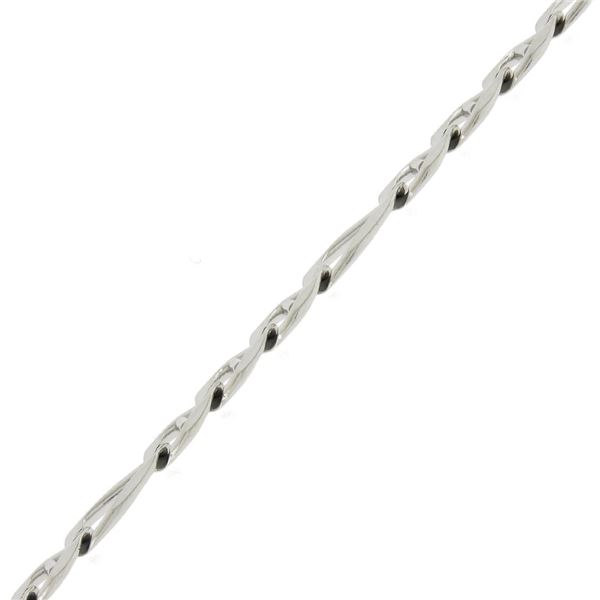 Men's Italian 14k White Gold 9" Polished 5.9mm Figaro Link Chain Bracelet