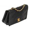 Image 2 : Chanel Black Leather Mini Full Flap Shoulder Bag