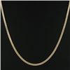Image 1 : Elegant Yellow Gold 20" 4.3mm Polished Flat Cuban Curb Link Chain Necklace