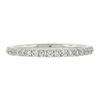 Image 3 : Solid 18k White Gold .59 ctw Round Brilliant Prong Set Diamond Eternity Band Rin
