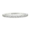 Image 4 : Solid 18k White Gold .59 ctw Round Brilliant Prong Set Diamond Eternity Band Rin