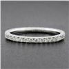 Image 6 : Solid 18k White Gold .59 ctw Round Brilliant Prong Set Diamond Eternity Band Rin