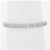 Image 7 : Solid 18k White Gold .59 ctw Round Brilliant Prong Set Diamond Eternity Band Rin