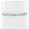 Image 8 : Solid 18k White Gold .59 ctw Round Brilliant Prong Set Diamond Eternity Band Rin