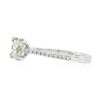 Image 6 : NEW 14k White Gold 1.12 ctw GIA Princess Cut Diamond Solitaire Engagement Ring