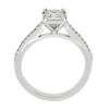 Image 8 : NEW 14k White Gold 1.12 ctw GIA Princess Cut Diamond Solitaire Engagement Ring
