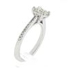 Image 9 : NEW 14k White Gold 1.12 ctw GIA Princess Cut Diamond Solitaire Engagement Ring