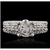 Image 2 : 14KT White Gold 1.87 ctw Diamond Ring