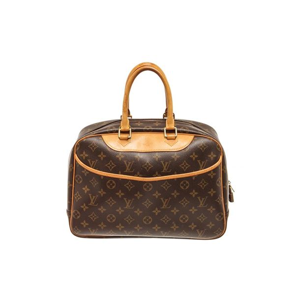Louis Vuitton Brown Monogram Canvas Deauville Handbag