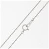 Image 7 : Petite Solid Platinum.30 ctw Round Brilliant Diamond Simple Cross Pendant & Chai