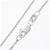 Image 7 : New 14k White Gold 0.56 ctw European Diamond Half Bezel Solitaire Pendant & Chai