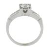 Image 2 : Vintage 14K Gold 0.66 ctw Round Brilliant Diamond in Square Basket Engagement Ri