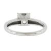Image 3 : Vintage 14K Gold 0.66 ctw Round Brilliant Diamond in Square Basket Engagement Ri