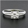 Image 8 : Vintage 14K Gold 0.66 ctw Round Brilliant Diamond in Square Basket Engagement Ri