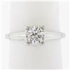 Image 9 : Vintage 14K Gold 0.66 ctw Round Brilliant Diamond in Square Basket Engagement Ri