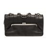 Image 1 : Chanel Black Leather Chocolate Bar Shoulder bag