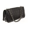 Image 3 : Chanel Black Leather Chocolate Bar Shoulder bag