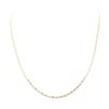 Image 1 : 24 Inch Valentino Chain - 14KT Yellow, Rose, and White Gold