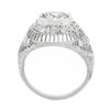 Image 8 : Vintage Platinum 1.21 ctw GIA Old European Diamond Dome Filigree Engagement Ring