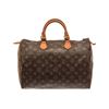 Image 1 : Louis Vuitton Brown Monogram Speedy 35 Satchel Bag
