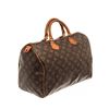 Image 3 : Louis Vuitton Brown Monogram Speedy 35 Satchel Bag