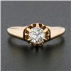 Image 2 : Antique Victorian 18k Gold 0.65 ctw Old Mine Prong Set Diamond Engagement Ring