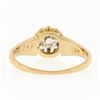 Image 7 : Antique Victorian 18k Gold 0.65 ctw Old Mine Prong Set Diamond Engagement Ring