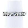 Image 4 : Vintage 14k White Gold 1.57 ctw Eternity Band Ring w/ 20 Old Single Cut Diamonds