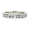 Image 9 : Vintage 14k White Gold 1.57 ctw Eternity Band Ring w/ 20 Old Single Cut Diamonds