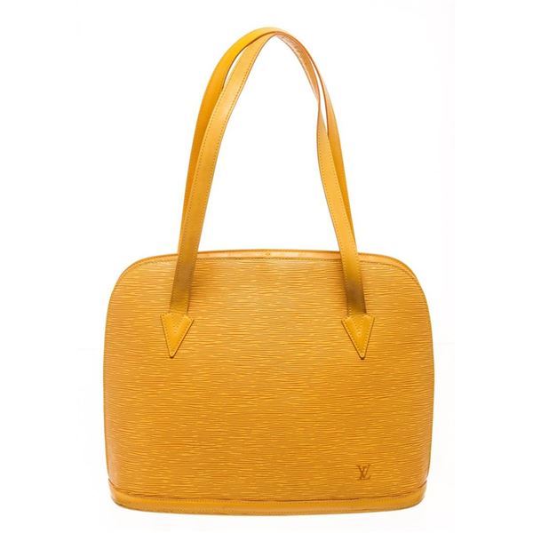 Louis Vuitton Yellow Epi Leather Lussac Shoulder Bag