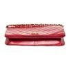 Image 2 : Chanel Red Leather Full Flap Shoulder Bag