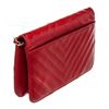 Image 6 : Chanel Red Leather Full Flap Shoulder Bag