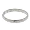 Image 1 : Antique 18K White Gold 2.6mm Engraved Textured Work Eternity Stackable Band Ring