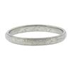 Image 4 : Antique 18K White Gold 2.6mm Engraved Textured Work Eternity Stackable Band Ring