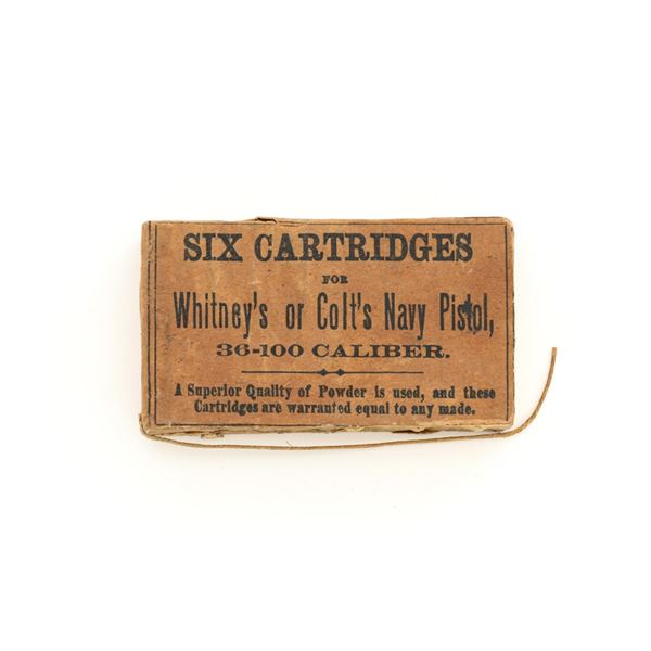 Unopened Packet of .36-100 Caliber Cartridges