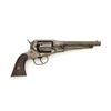 Image 2 : Scarce Remington-Rider New Model Double Action Belt Percussion Revolver with Fluted Cylinder
