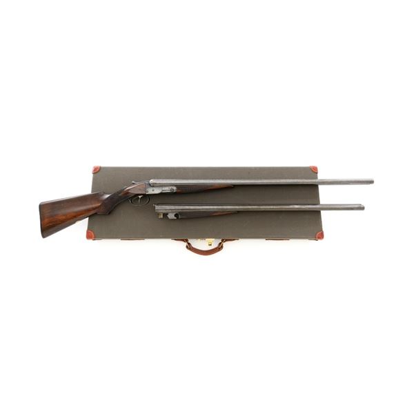 Late Colt Model 1883 Grade 1 Double Barrel Hammerless Shotgun with Two Pairs of Barrels