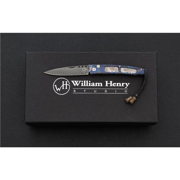 One of 50 William Henry Model B06 Iron Bird Button Lock Folding Knife