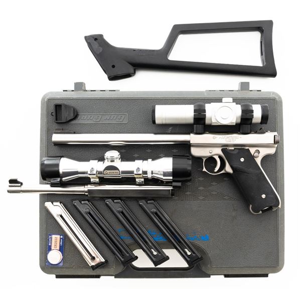 Arcadia Machine & Tool (AMT) Lightning Mark II Semi-Automatic Pistol with Extras