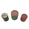 Image 2 : Large of Three (3) Circa Early 1900s Metal Gunpowder Storage Containers