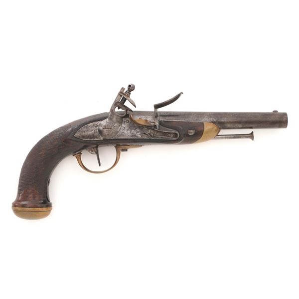 Unmarked Antique Flintlock Pistol