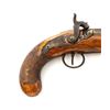 Image 10 : Engraved English Hopkins Single Shot Back Action Percussion Pistol