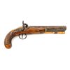 Image 1 : Engraved English Hopkins Single Shot Back Action Percussion Pistol