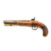 Image 2 : Engraved English Hopkins Single Shot Back Action Percussion Pistol