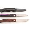 Image 3 : Lot of Three (3) Folding Knives by Kansei Matsuno and Stone River Ceramics