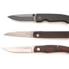 Image 4 : Lot of Three (3) Folding Knives by Kansei Matsuno and Stone River Ceramics