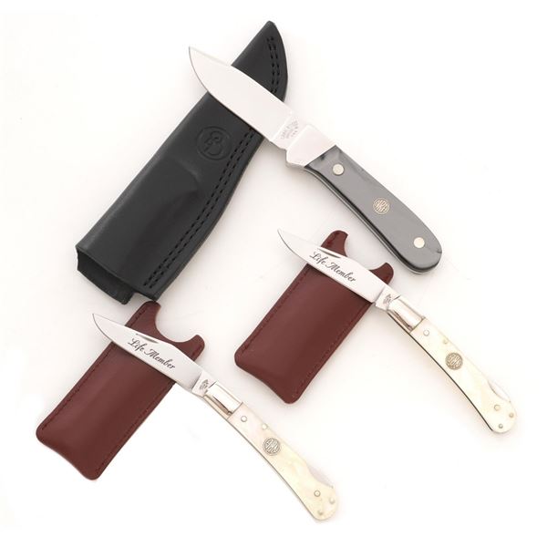 Lot of Three (3) Canal Street Cutlery NRA Edition Knives