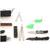 Image 10 : Lot of Twenty (20) Folding and Fixed Blade Knives by SOG, Leatherman, Beretta, Benchmade, S&W, etc
