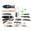 Image 1 : Lot of Twenty (20) Folding and Fixed Blade Knives by SOG, Leatherman, Beretta, Benchmade, S&W, etc